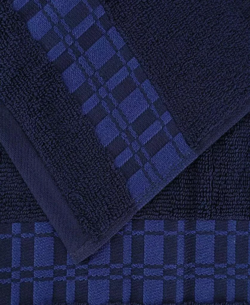 商品Superior|Larissa Geometric Embroidered Jacquard Border Cotton 4-Pc. Bath Towel Set,价格¥213,第4张图片详细描述