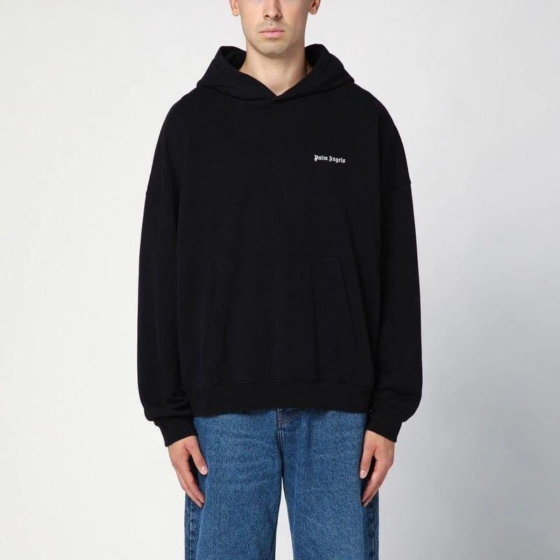 商品Palm Angels|BLACK LOGO SWEATSHIRT HOODIE,价格¥3249,第1张图片