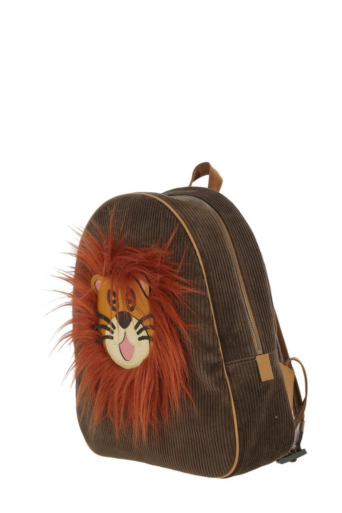 商品Gucci|Gucci Kids Logo Patch Zip-Up Corduroy Backpack,价格¥4625,第3张图片详细描述