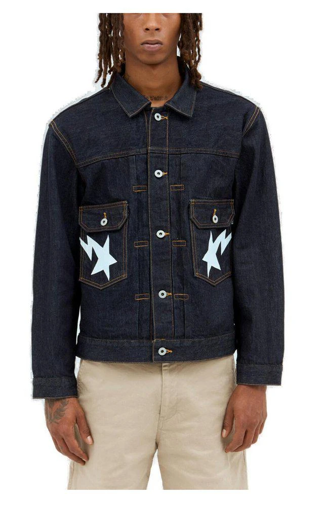 商品A Bathing Ape|A BATHING APE® Star Printed Denim Jacket,价格¥1737,第1张图片