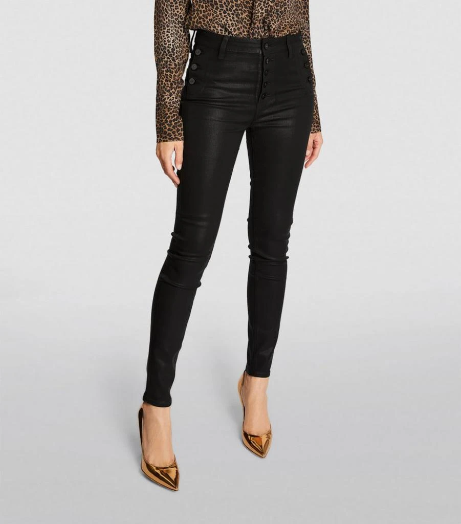 商品Paige|Emmie Coated Ultra-Skinny Jeans,价格¥3063,第3张图片详细描述