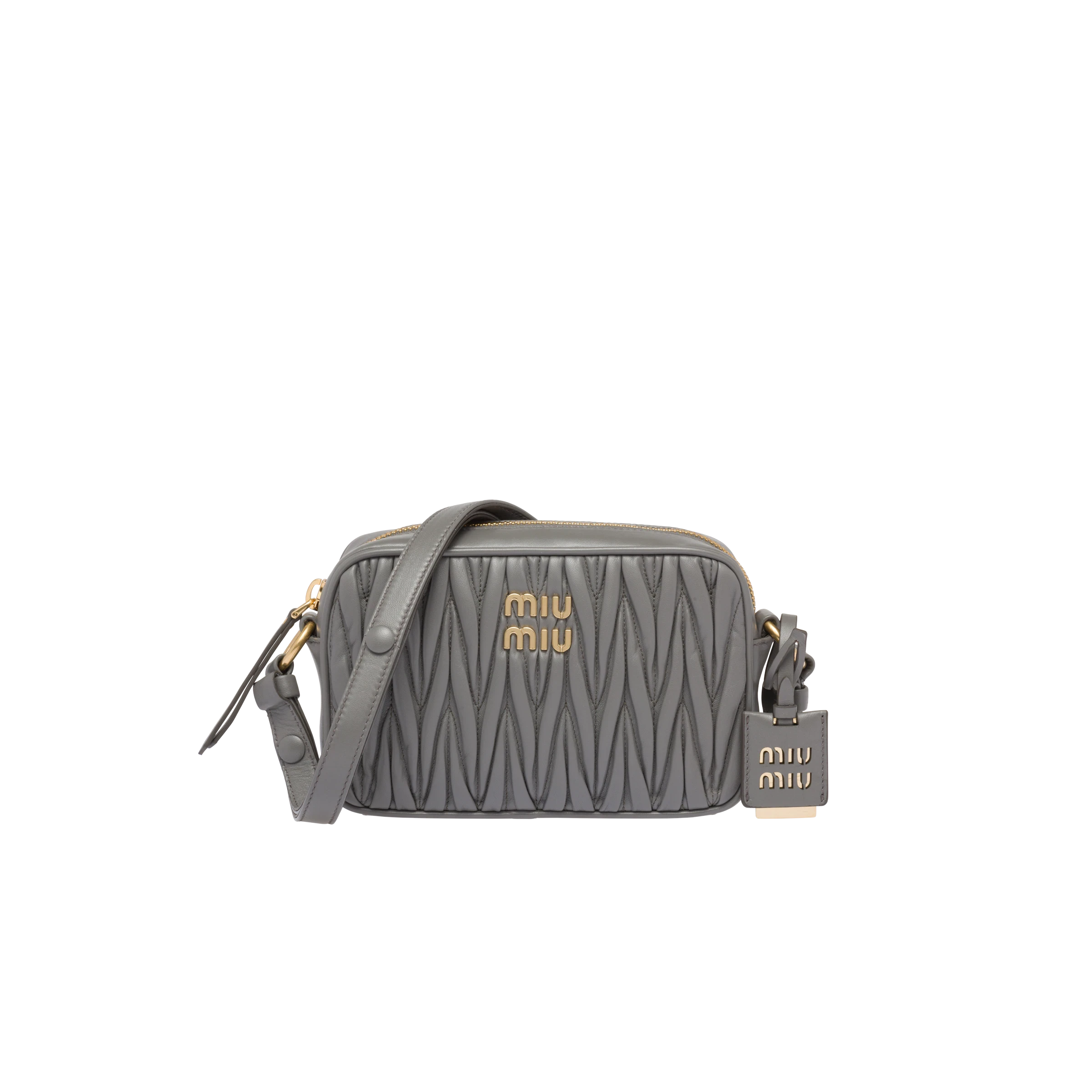 包邮包税【预售7天发货】 MIUMIU缪缪 24春夏 女士 手提包 Sac porté épaule en cuir nappa matelassé 5BH118_N88_F0K44_V_WOM 商品