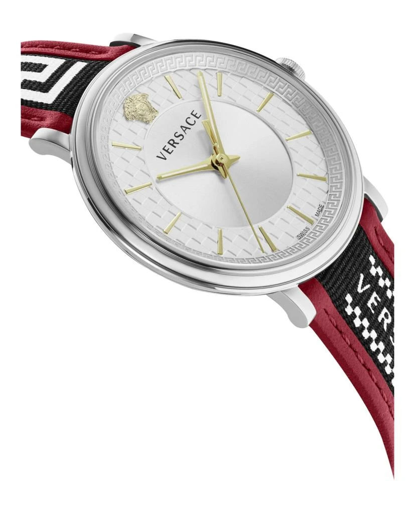 商品Versace|V-Circle Gent Strap Watch,价格¥2232,第3张图片详细描述