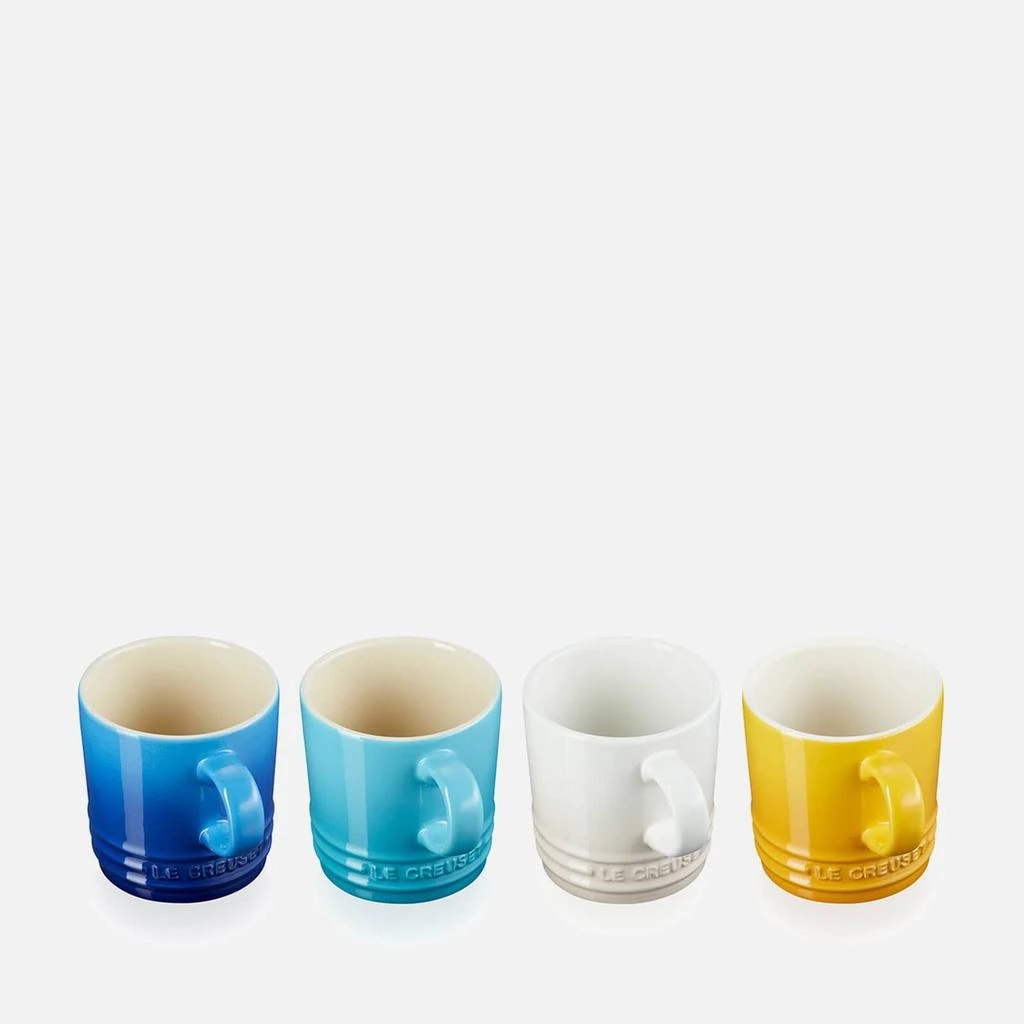 商品Le Creuset|Le Creuset Riviera Collection Cappuccino Mugs - 200ml - Set of 4 - Azure Blue, Teal, Meringue, Nectar,价格¥264,第4张图片详细描述