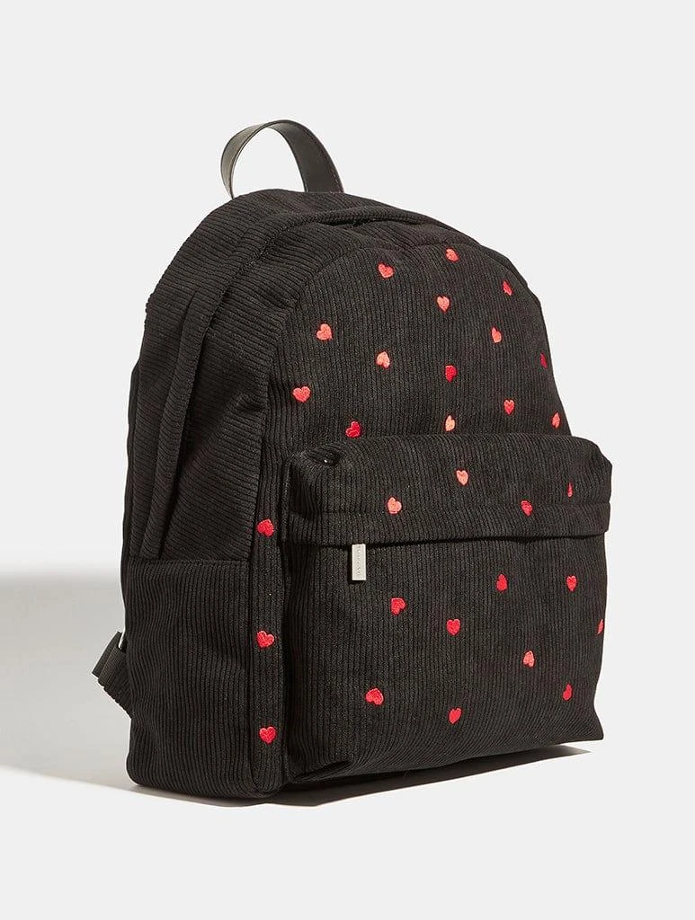 商品Skinnydip London|Red Ditsy Heart Embroidered Backpack,价格¥364,第2张图片详细描述