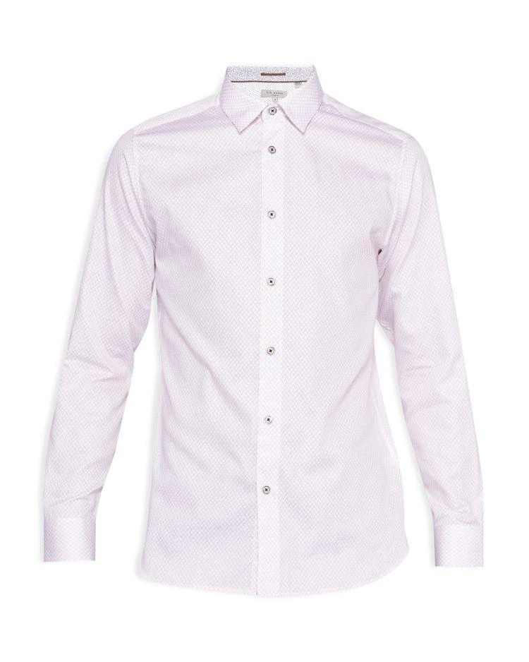 商品Ted Baker London|Senne Geo Print Regular Fit Button-Down Shirt,价格¥571,第4张图片详细描述