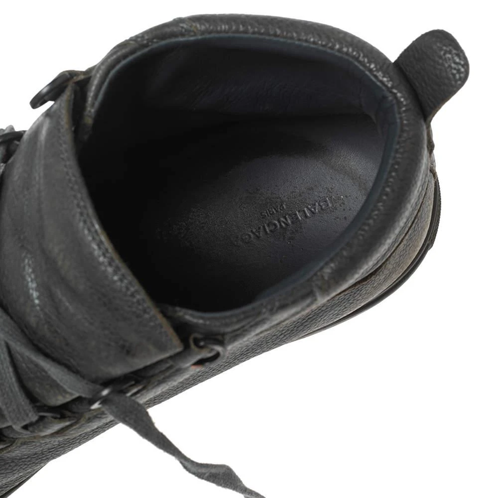 Balenciaga Grey Leather Arena High Top Sneakers Size 43   商品