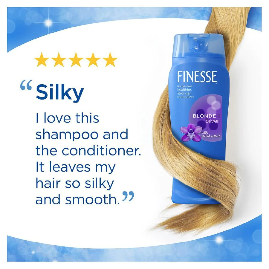 商品Finesse|Blonde + Silver Purple Shampoo,价格¥25,第4张图片详细描述