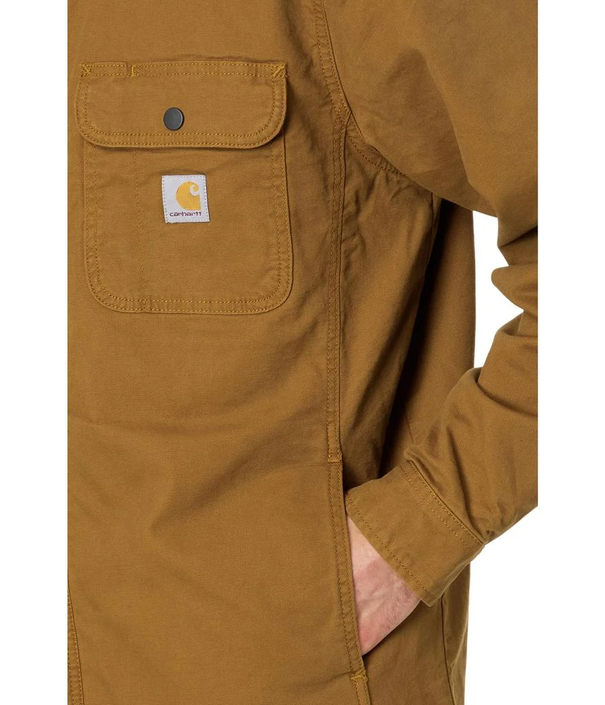 商品Carhartt|Rugged Flex® Relaxed Fit Canvas Fleece-Lined Shirt Jacket,价格¥599,第3张图片详细描述