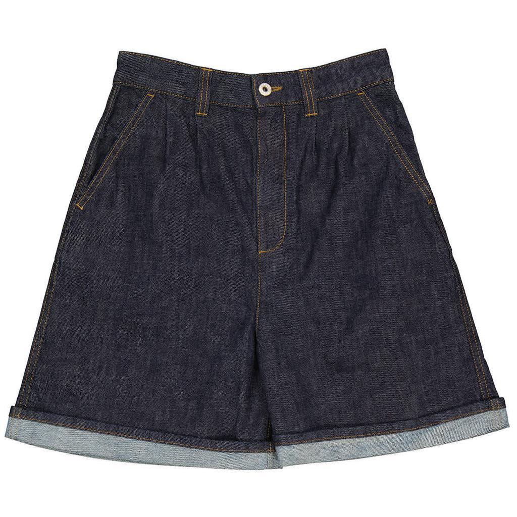 商品Loewe|Ladies Short Flared Denim Shorts,价格¥1974,第1张图片