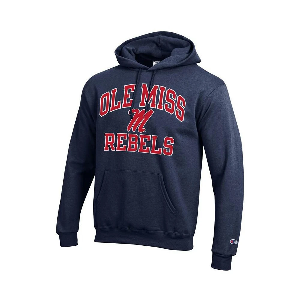 商品CHAMPION|Men's Navy Ole Miss Rebels High Motor Pullover Hoodie,价格¥443,第3张图片详细描述