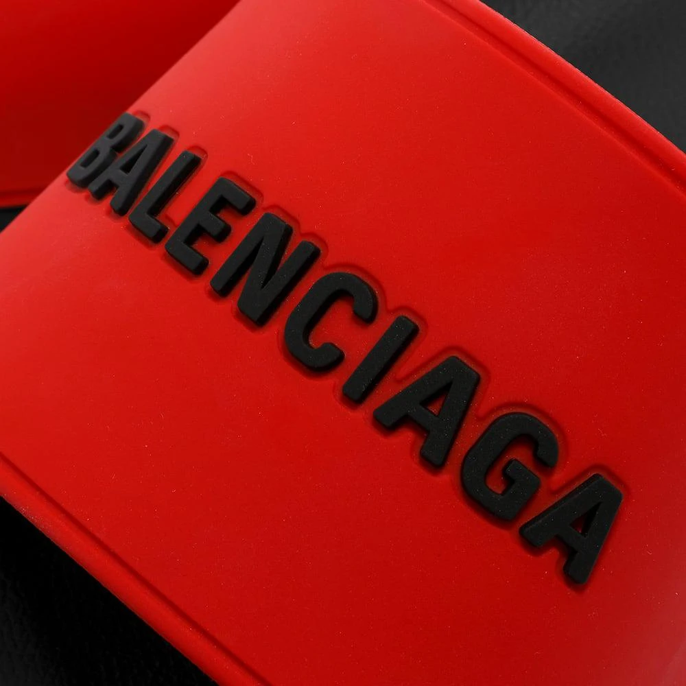 商品Balenciaga|Balenciaga Logo Pool Slide,价格¥2142,第4张图片详细描述