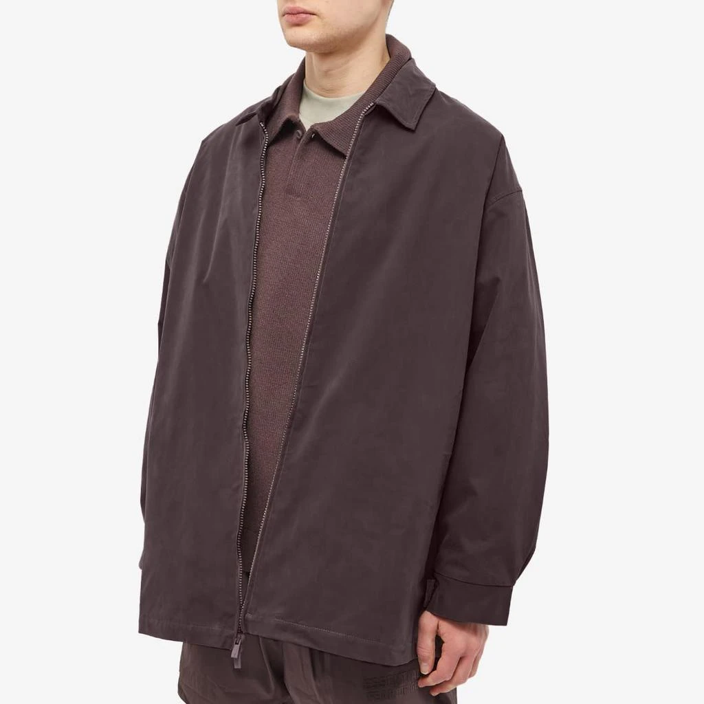 商品Essentials|Fear of God Essentials Woven Twill Barn Jacket - Plum,价格¥1142,第2张图片详细描述