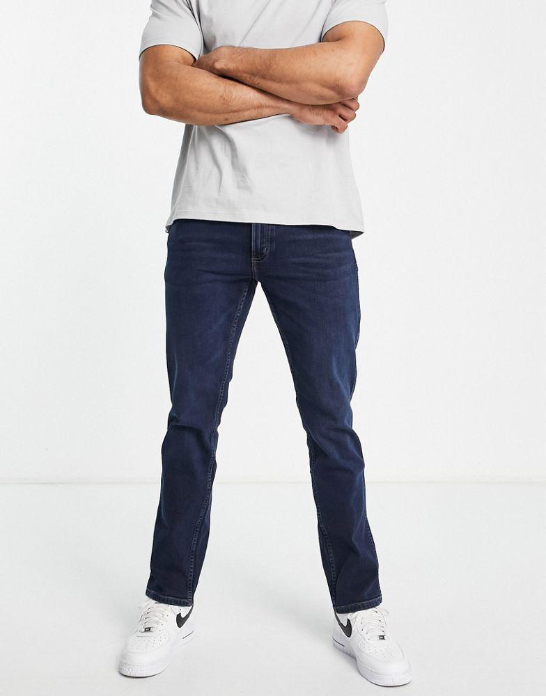 商品Wrangler|Wrangler Greensboro straight jeans in blue,价格¥383,第1张图片