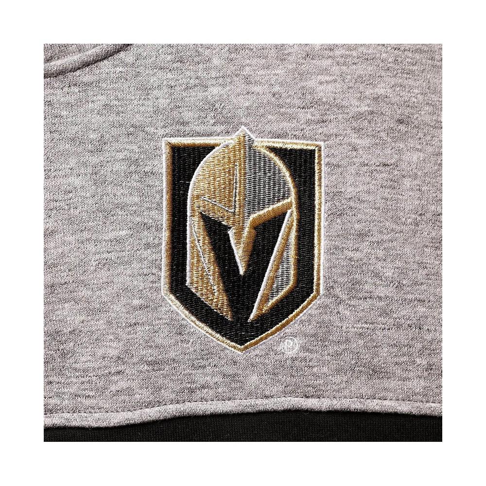 Men's Heathered Gray Vegas Golden Knights Mario Quarter-Zip Jacket商品第5张图片规格展示