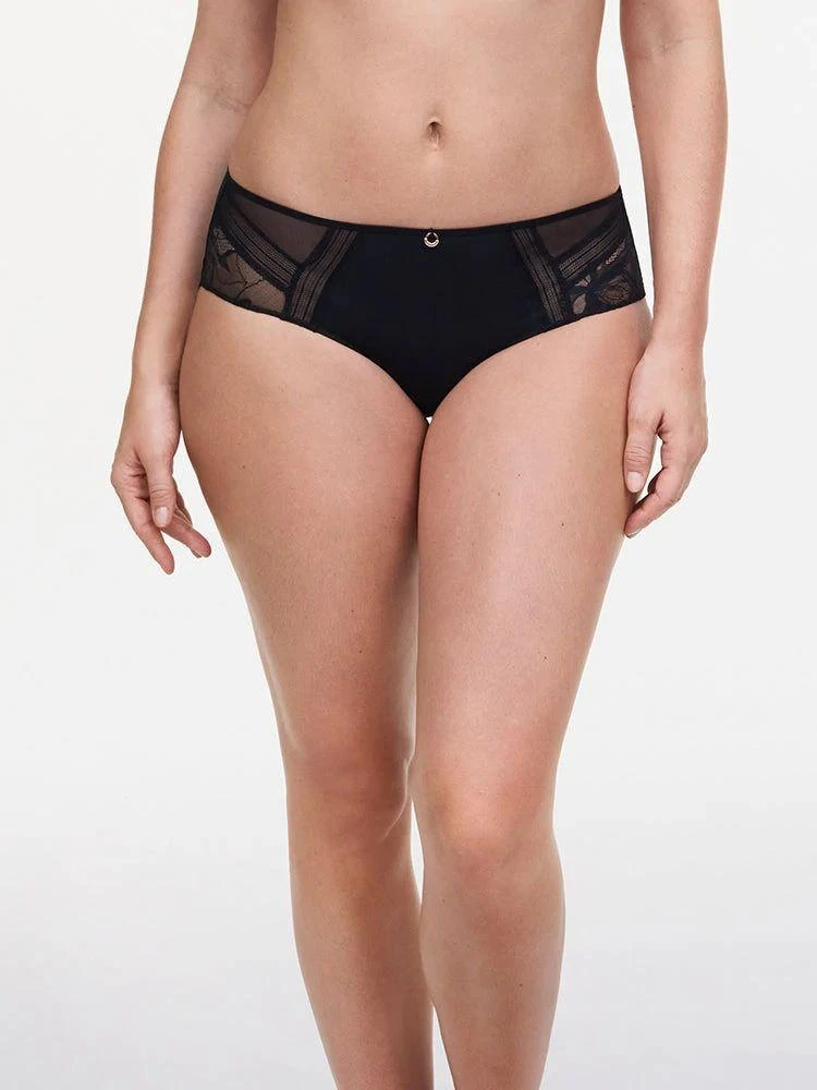 商品Chantelle|Chantelle 11M4 True Lace Shorty in Black,价格¥314,第1张图片