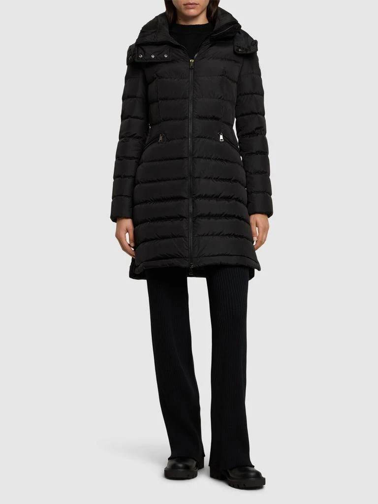 商品Moncler|Flammette Nylon Long Down Jacket,价格¥15927,第1张图片