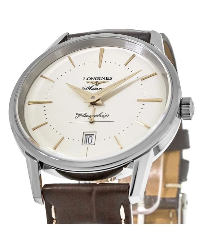 商品Longines|Longines Flagship Heritage Automatic Silver Dial Men's Watch L4.795.4.78.2,价格¥9009,第2张图片详细描述