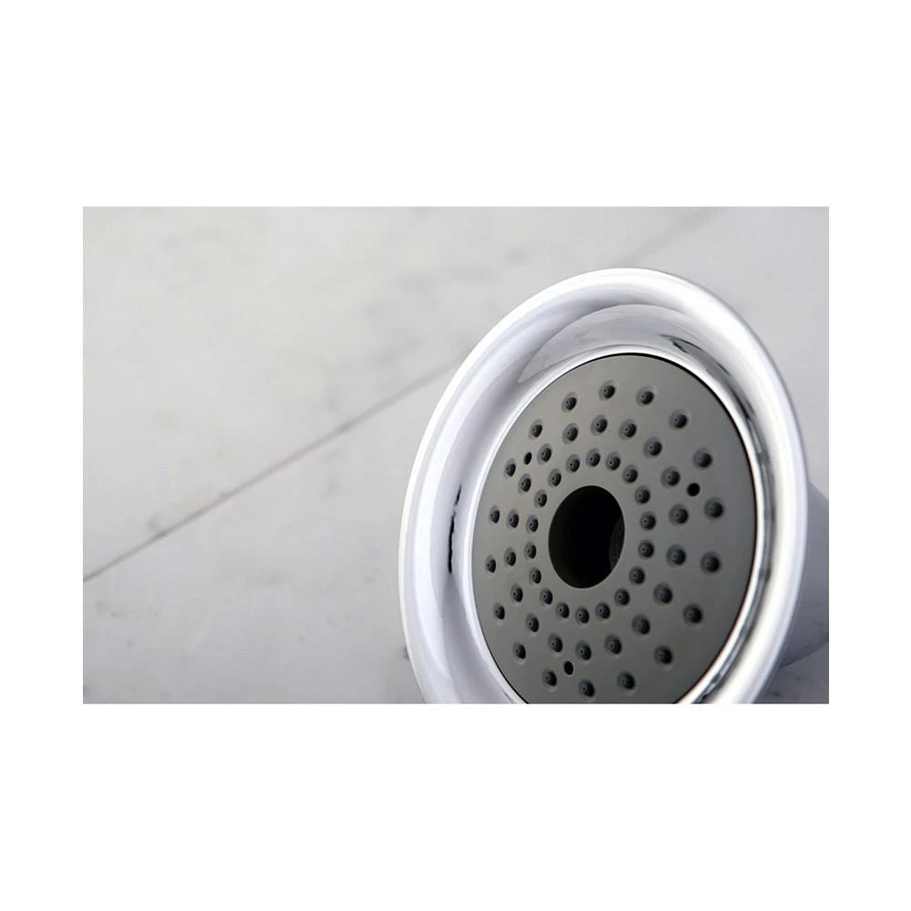 商品Kingston Brass|2 Function 6-Inch 1.75GPM ABS Shower Head with ABS Bal-Jnt in Polished Chrome,价格¥370,第2张图片详细描述