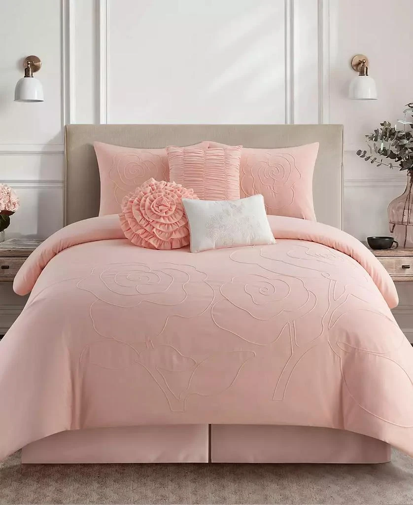 商品Stratford Park|Ziba Floral 7-Pc. Comforter Set,价格¥945,第1张图片