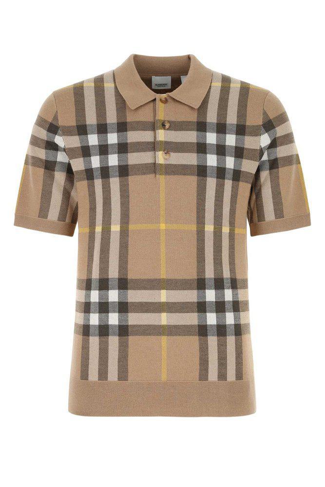 商品Burberry|Burberry Vintage Check Short-Sleeved Polo Shirt,价格¥3372-¥4777,第1张图片