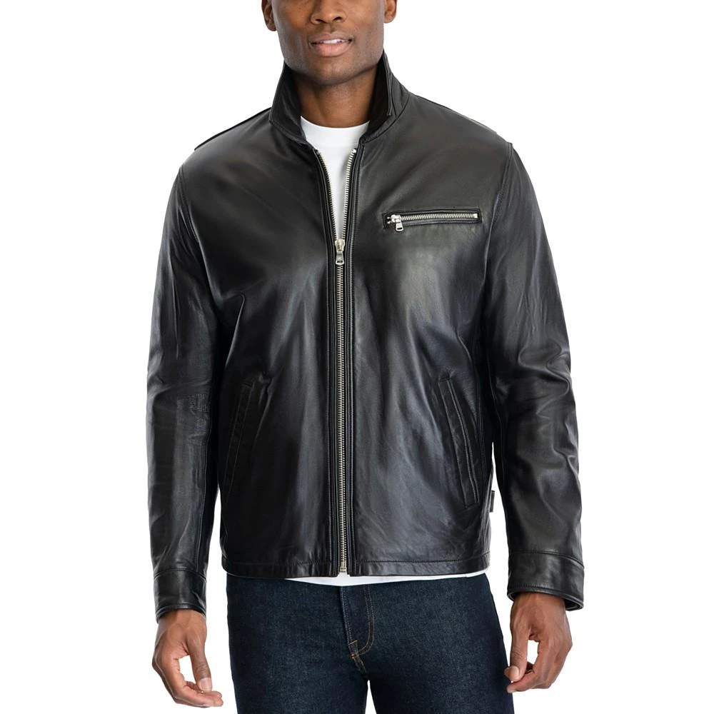 商品Michael Kors|Men's James Dean Leather Jacket, Created for Macy's,价格¥2685,第5张图片详细描述