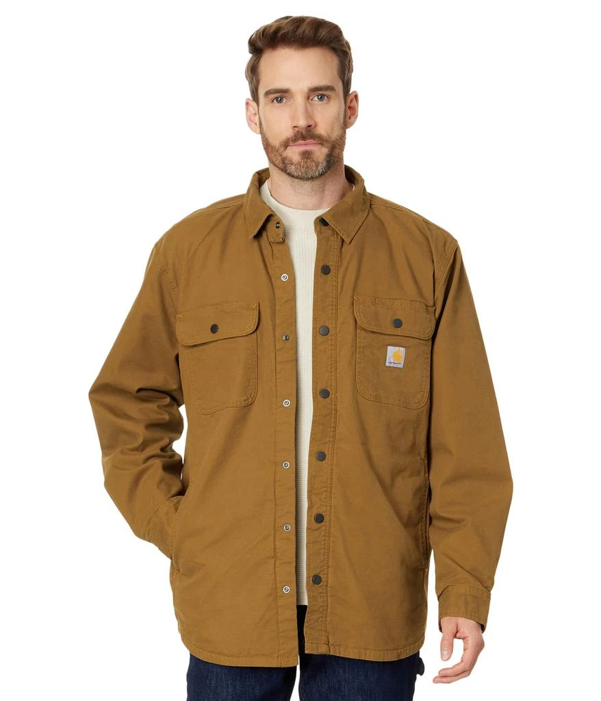 商品Carhartt|Rugged Flex® Relaxed Fit Canvas Fleece-Lined Shirt Jacket,价格¥599,第1张图片