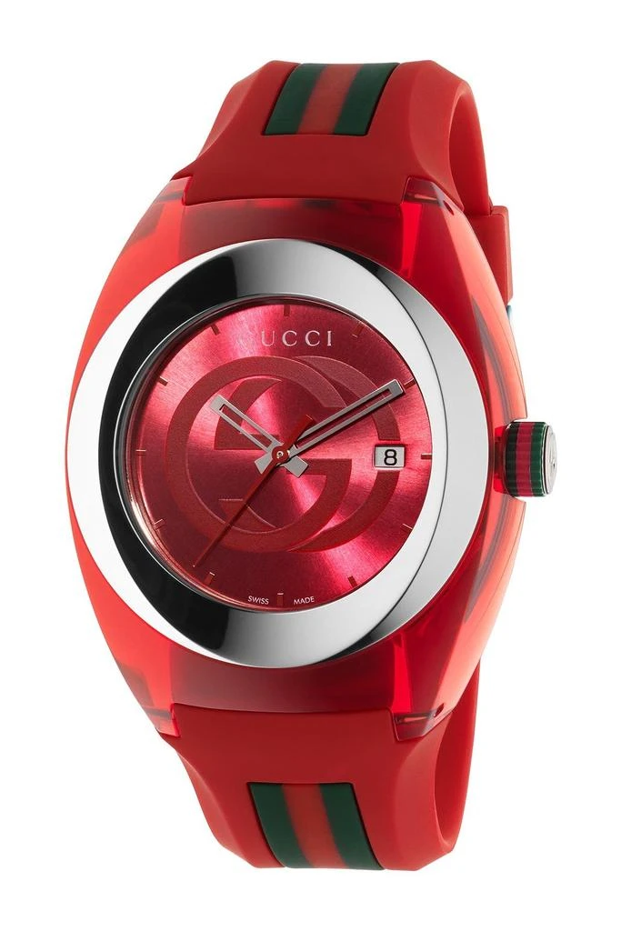商品Gucci|Unisex Sync Rubber Strap Sport Watch, 46mm,价格¥2865,第1张图片