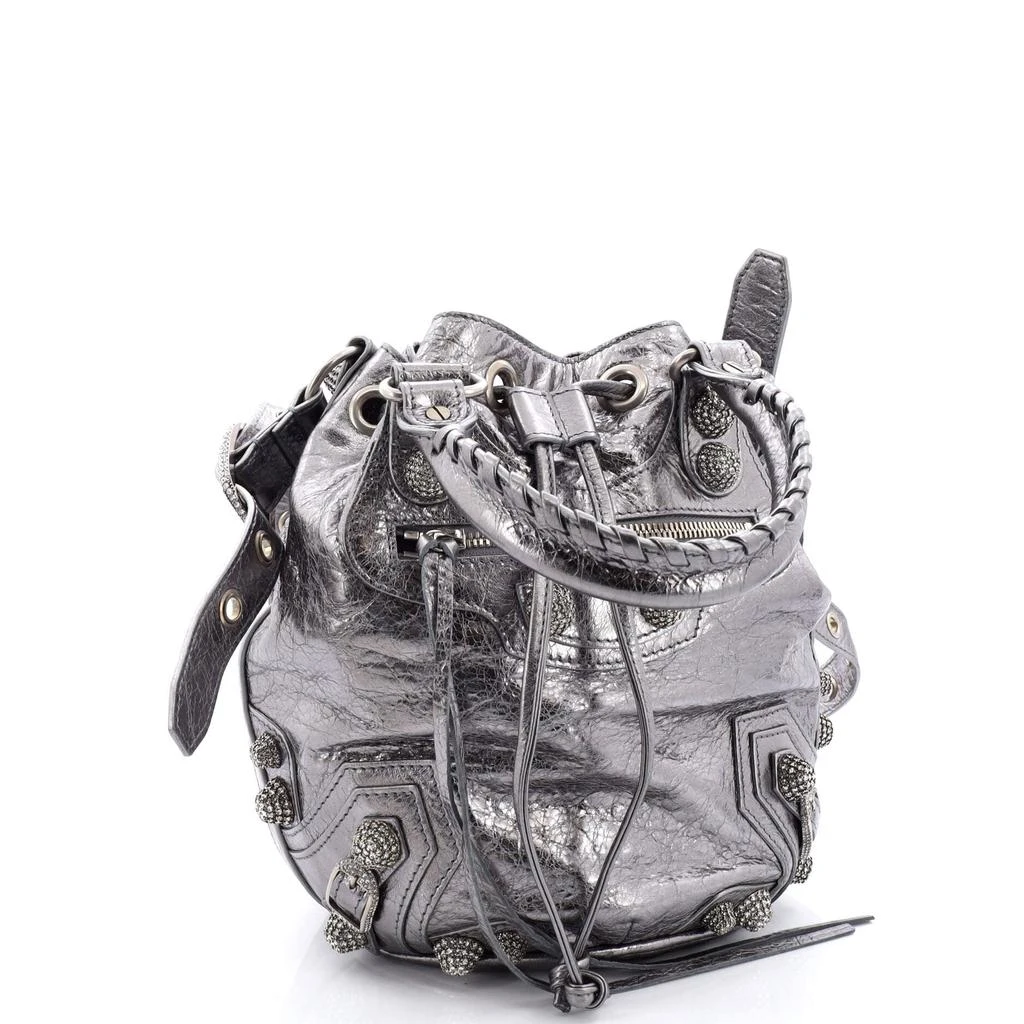 商品[二手商品] Balenciaga|Le Cagole Giant Studs Bucket Bag Leather XS,价格¥6931,第2张图片详细描述