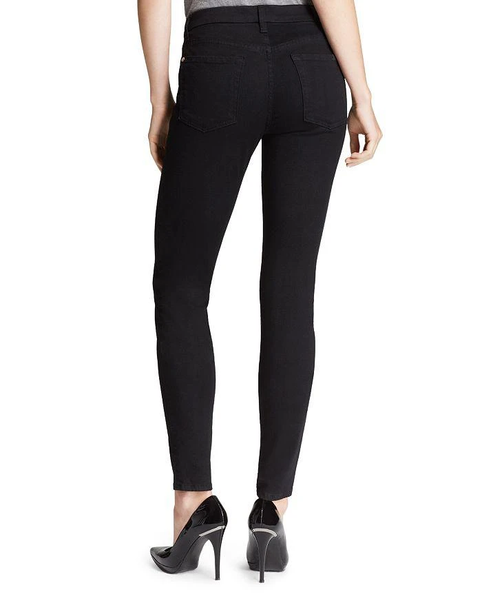 商品7 For All Mankind|Slim Illusion Luxe High Waist Skinny Jeans in Black,价格¥1038,第3张图片详细描述