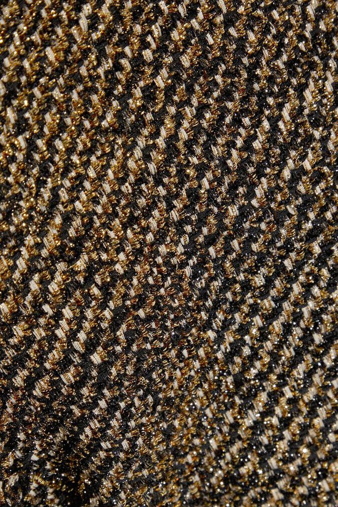 Cropped metallic tweed straight-leg pants商品第4张图片规格展示