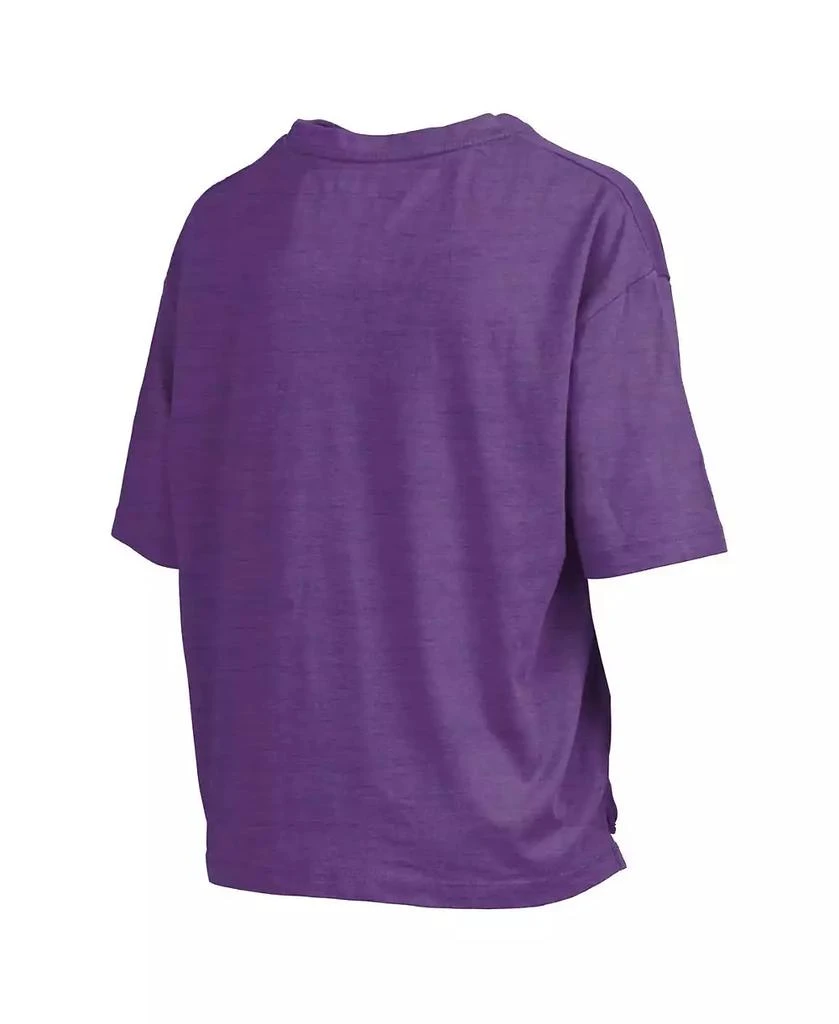商品Pressbox|Women's Purple LSU Tigers Nelson Arch Over Logo Waist Length Oversized Slub T-Shirt,价格¥334,第3张图片详细描述