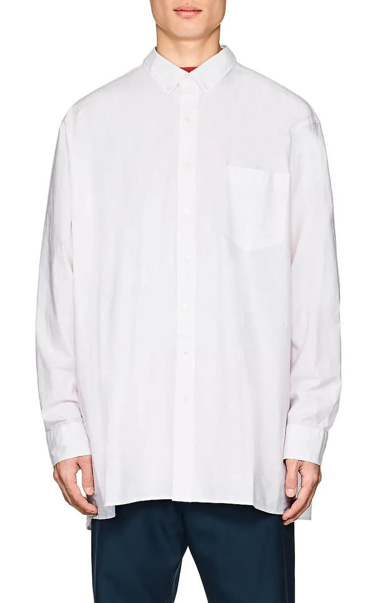 商品Vetements|Logo Cotton-Blend Poplin Oversized Shirt,价格¥2758,第5张图片详细描述