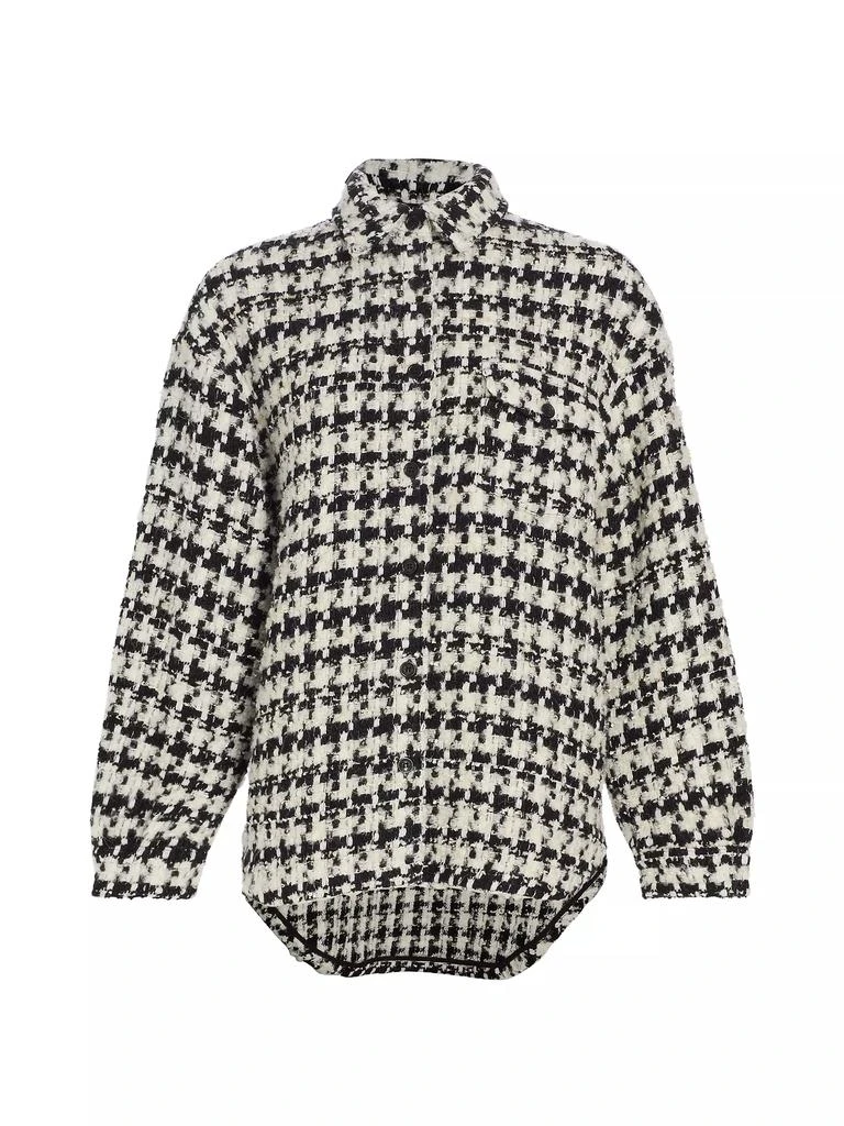 商品ANINE BING|Simon Houndstooth Shirt Jacket,价格¥1687,第1张图片