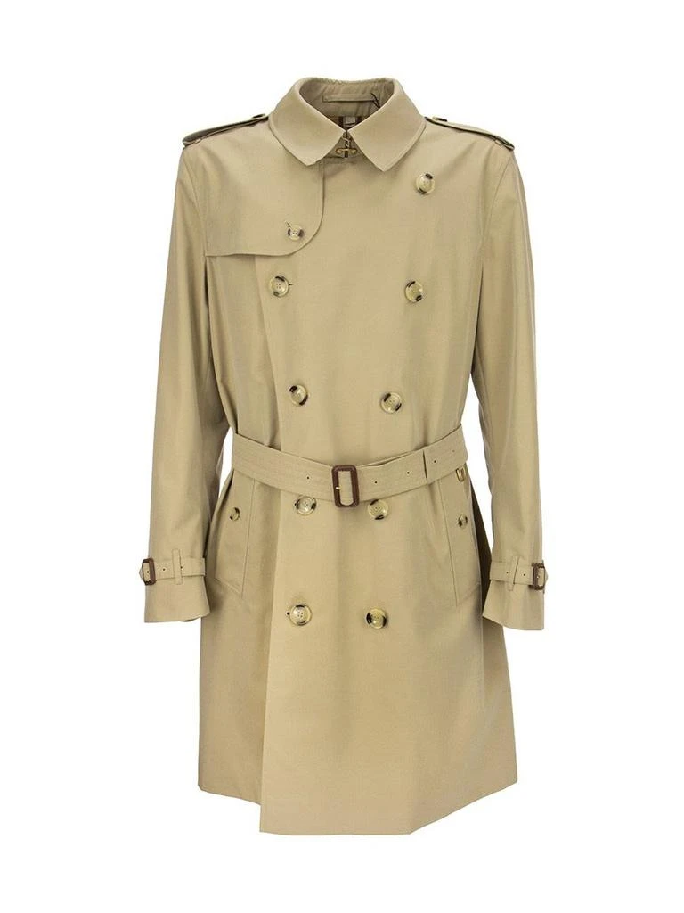 商品Burberry|Burberry Double-Breasted Belted Waist Trench Coat,价格¥17821,第1张图片