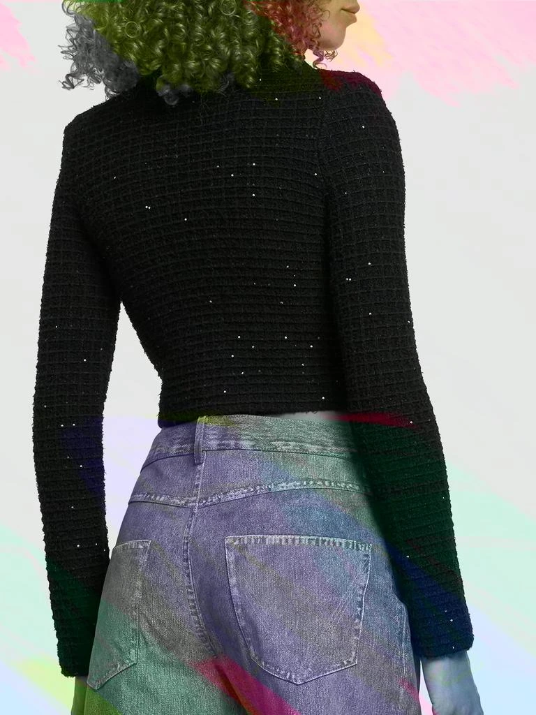 商品Self Portrait|Sequined Textured Knit Jacket,价格¥4477,第2张图片详细描述