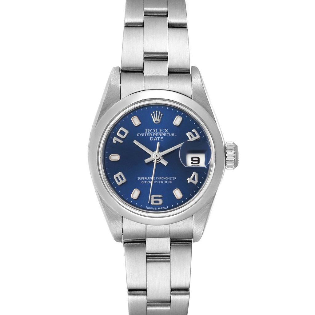 Date 26 Blue Dial Domed Bezel Steel Ladies Watch 79160商品第2张图片规格展示