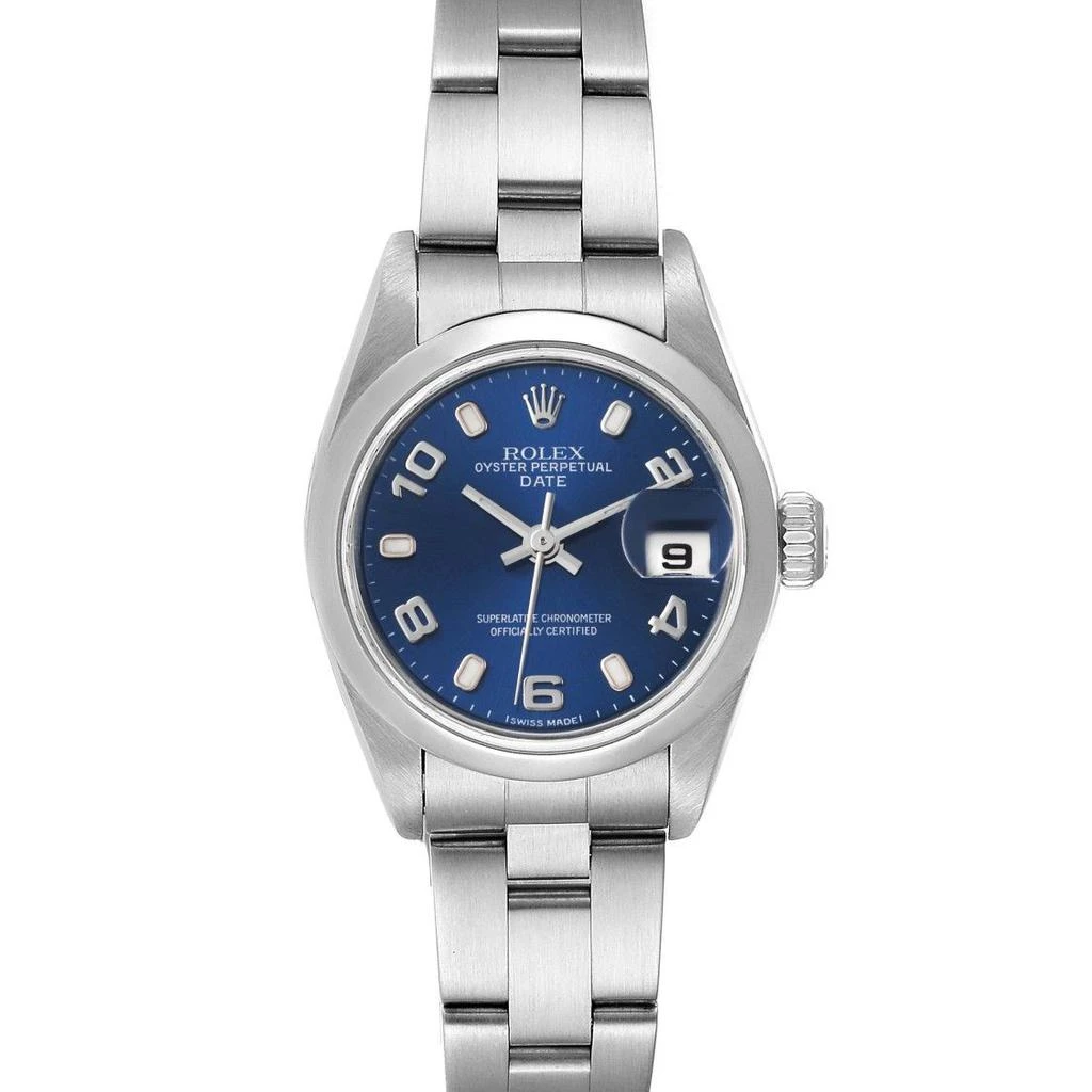 商品[二手商品] Rolex|Date 26 Blue Dial Domed Bezel Steel Ladies Watch 79160,价格¥32168,第2张图片详细描述