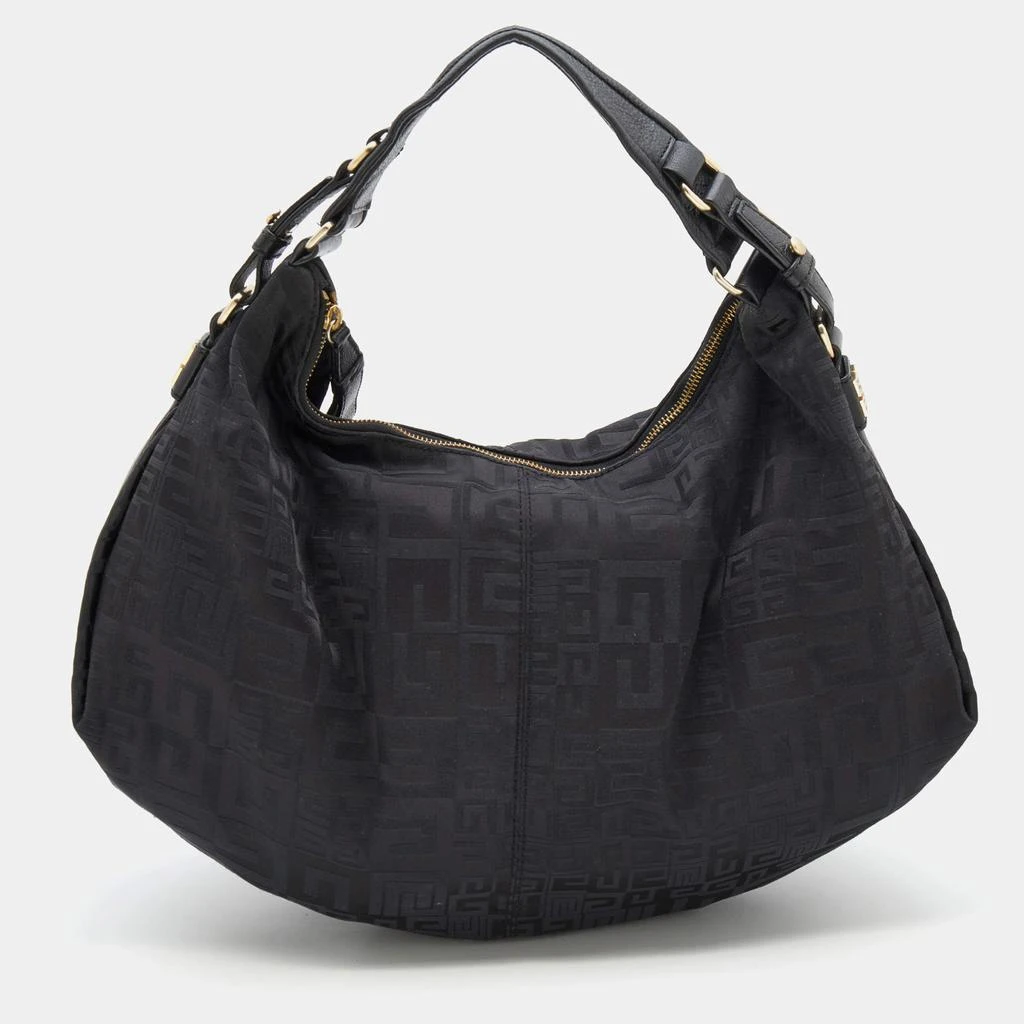 商品[二手商品] Givenchy|Givenchy Black Signature Canvas And Leather Hobo,价格¥1323,第1张图片