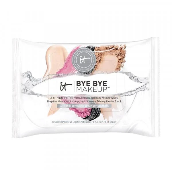 商品IT Cosmetics|Bye Bye Makeup 3-in-1 Hydrating, Anti-Aging Makeup Removing Micellar Wipes,价格¥73,第1张图片