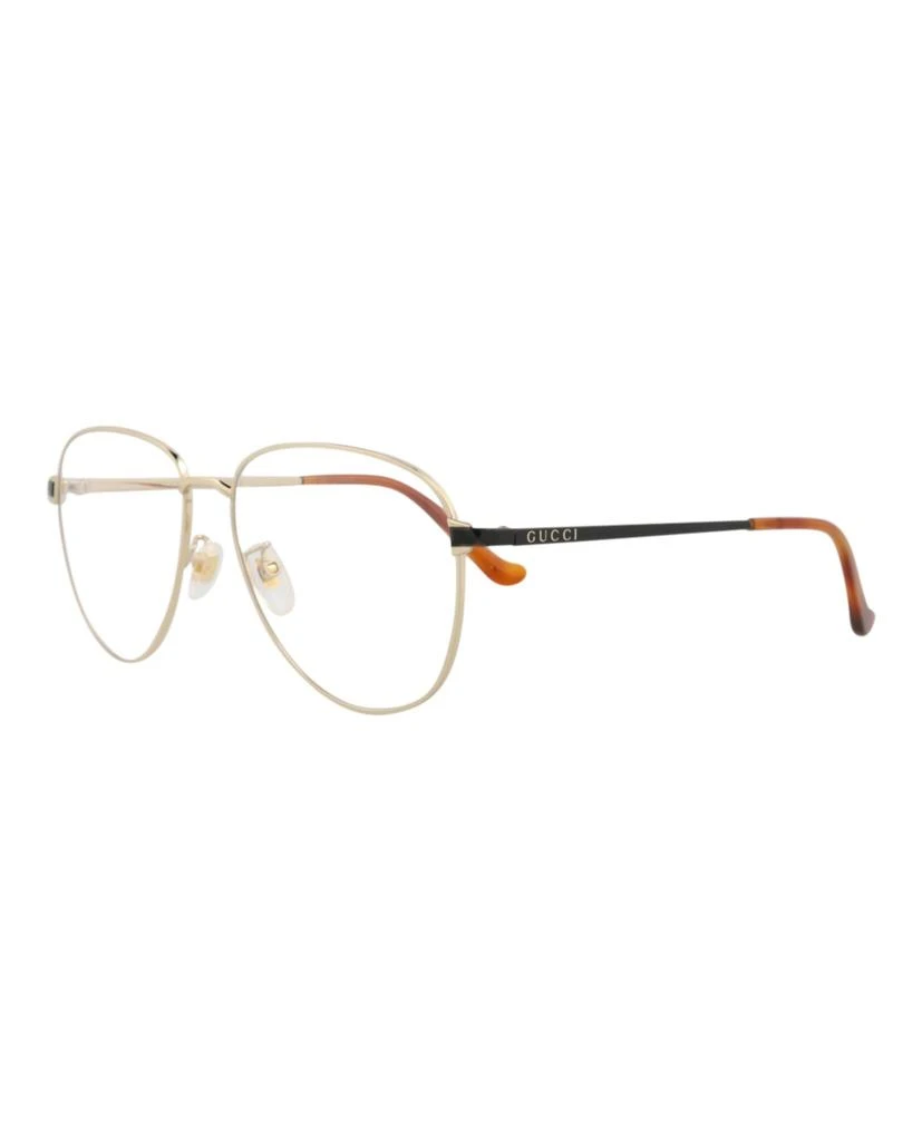 商品Gucci|Aviator-Frame Metal Optical Frames,价格¥1141,第2张图片详细描述