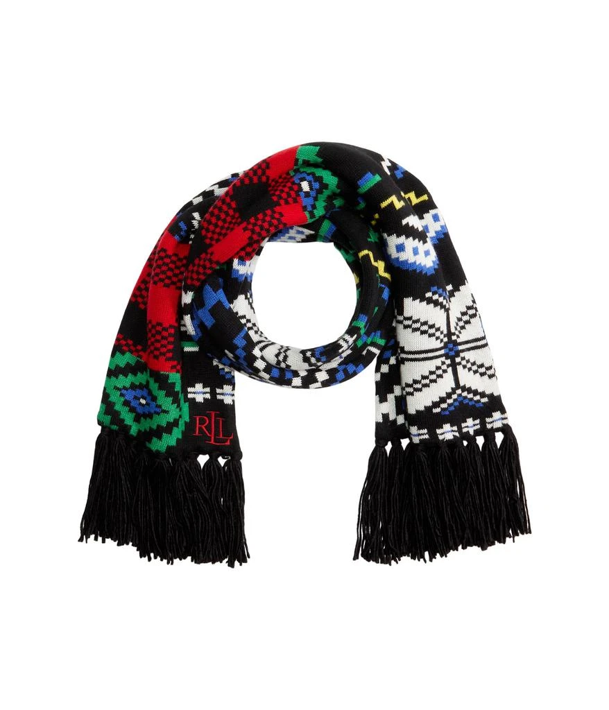 商品Ralph Lauren|Patchwork Holiday Knit Scarf,价格¥655,第1张图片