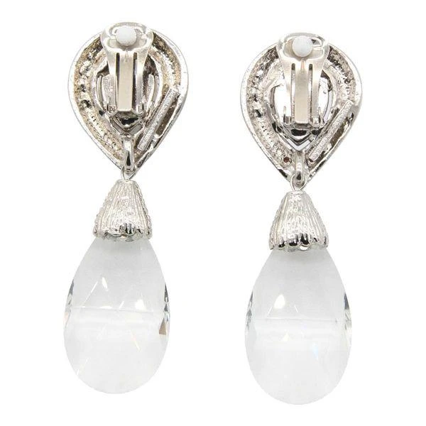 商品Alessandra Rich|CRYSTAL EMBELLISHED TEARDROP EARRINGS.,价格¥1548,第2张图片详细描述