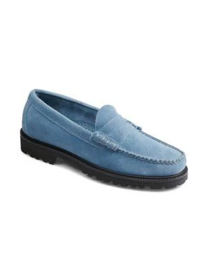 商品G.H. Bass|Larson Suede Lug Sole Penny Loafers,价格¥875,第2张图片详细描述