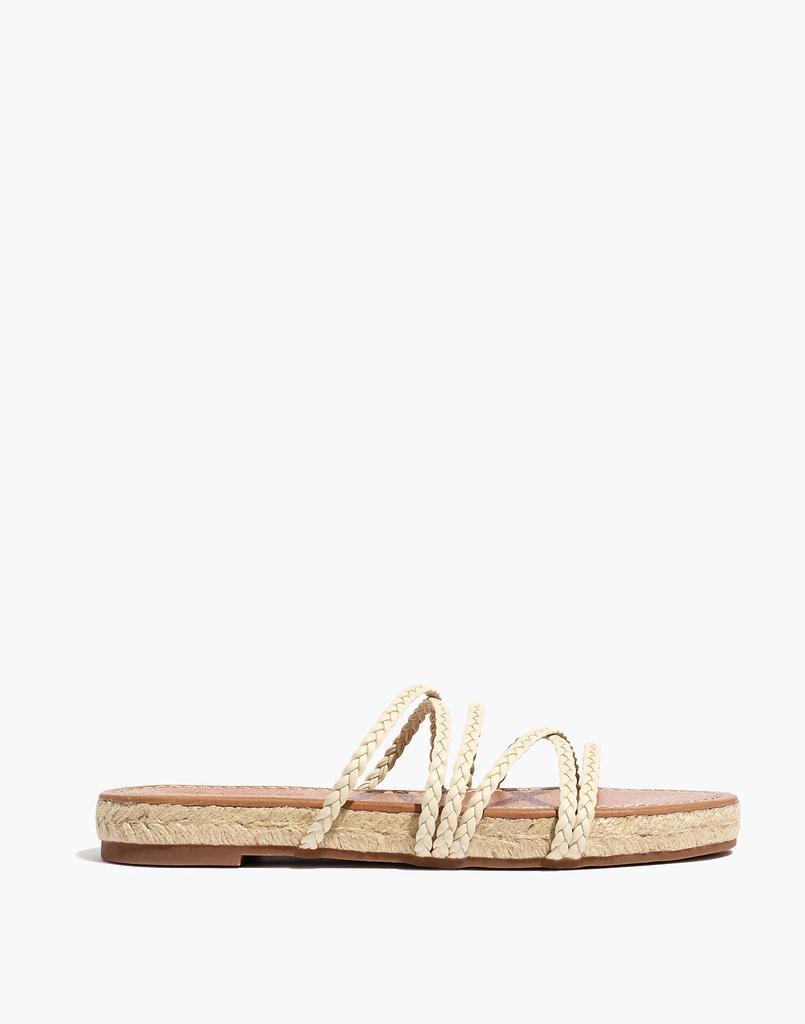 商品Madewell|The Kathryn Espadrille Slide Sandal in Leather,价格¥368,第4张图片详细描述