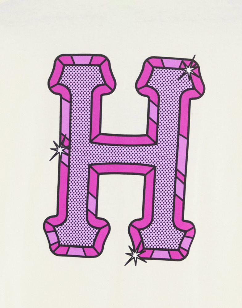 HUF amazing H print  t-shirt in beige商品第3张图片规格展示