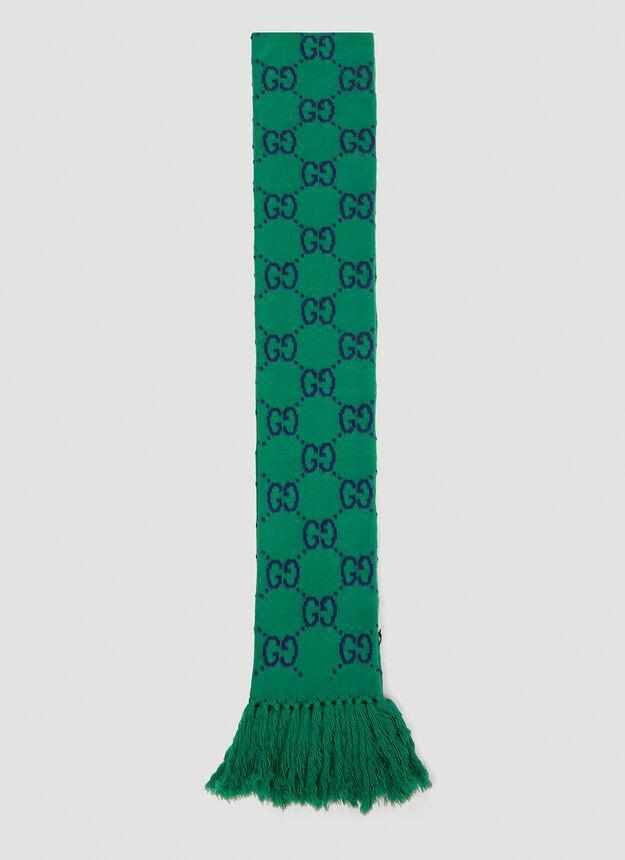 商品Gucci|Much G Scarf in Green,价格¥4841,第1张图片