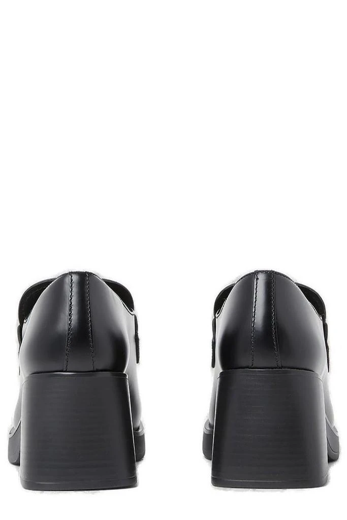 商品Miu Miu|Miu Miu Logo Plaque Penny Loafers,价格¥5264-¥6813,第4张图片详细描述