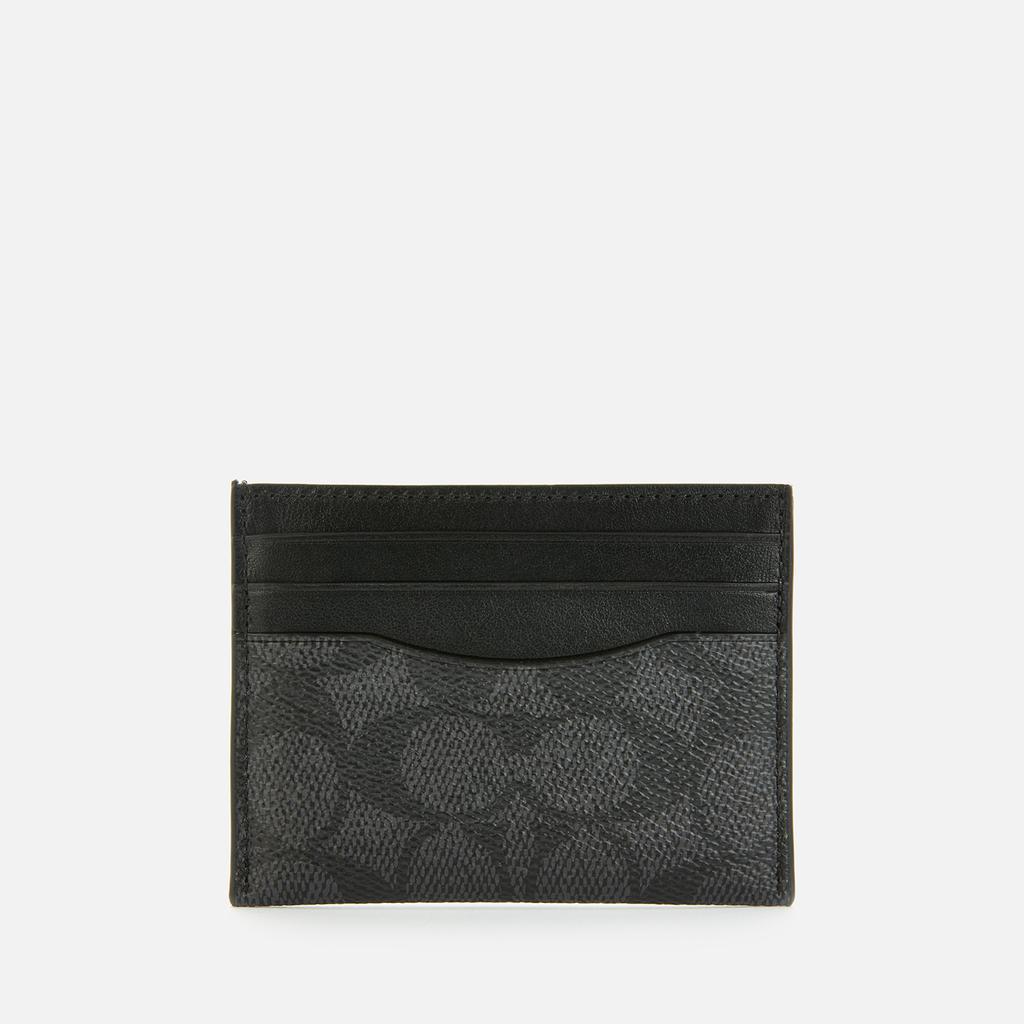 商品Coach|Coach Men's Card Case In Signature Canvas,价格¥696,第4张图片详细描述