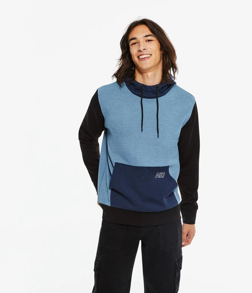 商品Aeropostale|Aeropostale Men's Air Softspun Tech Fleece A87 Logo Pullover Hoodie,价格¥142,第5张图片详细描述